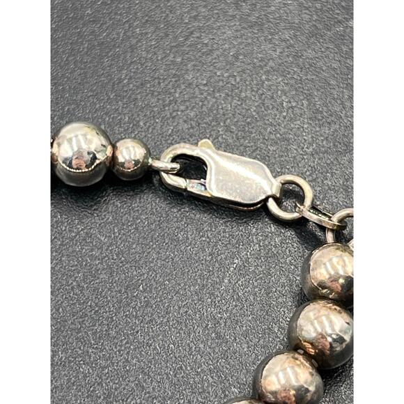 KARIZMA SPA KA 1722 Italy Sterling Silver 925 Beaded 5mm Ball Bracelet 7.5” - Picture 6 of 8